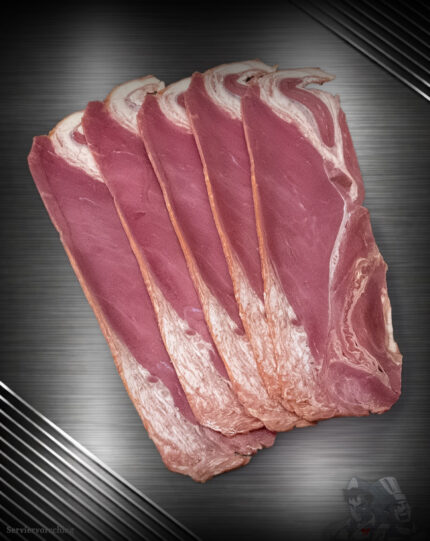 Rundvleesbacon van een Pomeranian-vaars – aromatisch en van hoge kwaliteit
