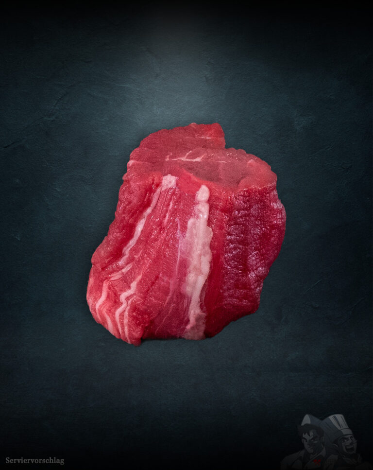 Fläminger Kalbsfilet aus der Region, frisch pariert und zart rosa