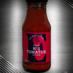 Glasflasche Eckart Ketchup No. 2 mit Bourbon und Ahornsirup – Premium-Tomatenketchup mit edler Note.