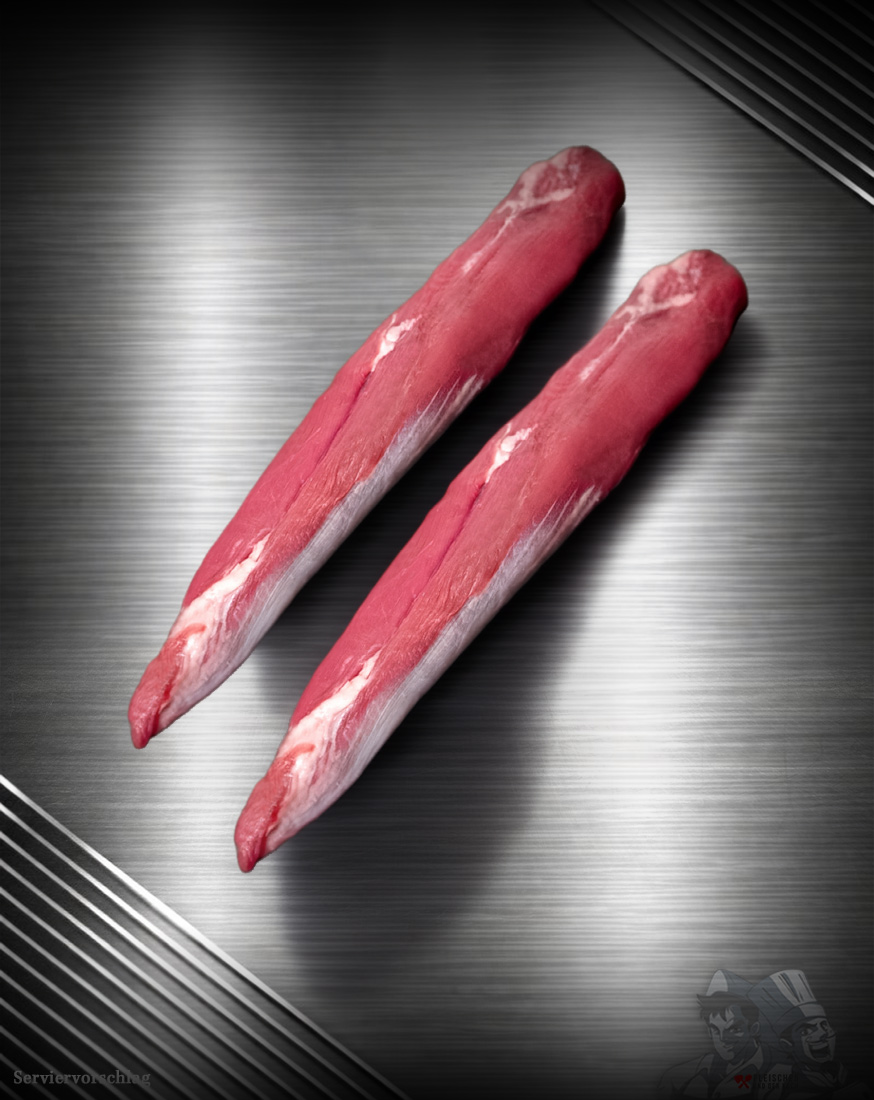 Lammfilet aus Neuseeland – grasgefüttertes Premiumfleisch Zartes Lammfilet aus Neuseeland auf feinem Hintergrund