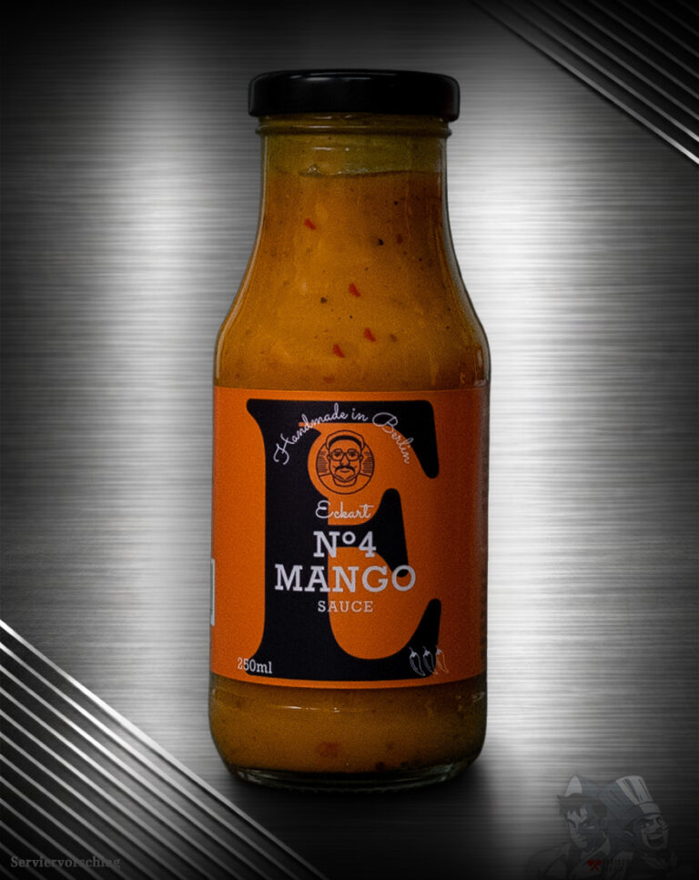 Eckart Mango Sauce No. 4 Flasche, exotische Grillsauce bei Fleischer und der Koch