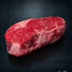 Rumpsteak Creekstone Farms USDA Prime auf edlem Hinztergrund