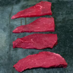 Raclettefleisch Rinderhüfte vom Black Angus aus Argentinien roh portioniert | 400g (4x 100g)