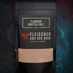 Rosa Natursalz in Kristallform, FuK Flamingo-Kristallsalz, in einer wieder verschließbaren Tüte