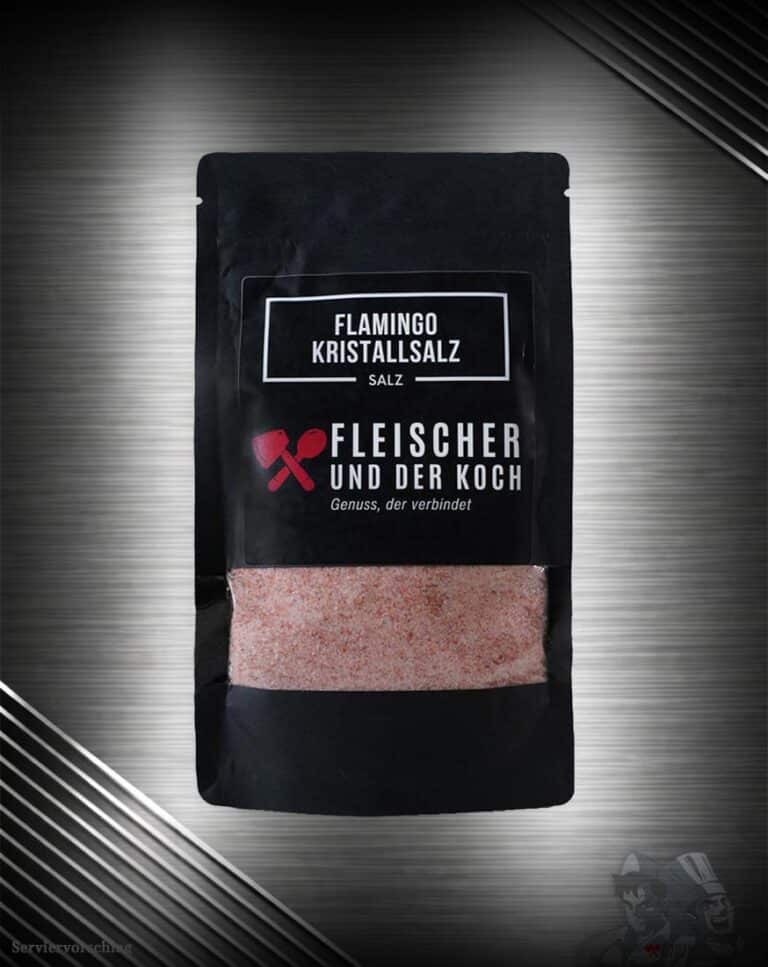 FuK Flamingo-Kristallsalz feines rosa Natursalz für Küche und Grillgerichte