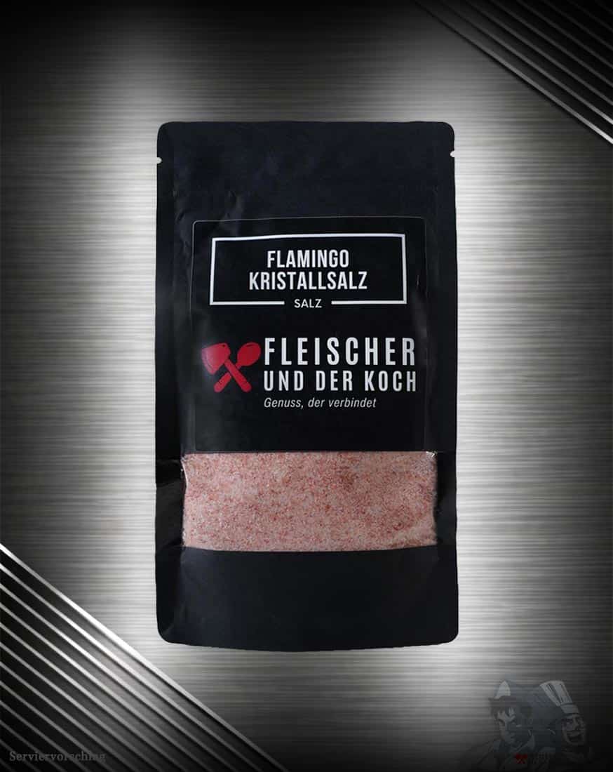 Flamingo-Kristallsalz-Gewürz3 FuK Flamingo-Kristallsalz feines rosa Natursalz für Küche und Grillgerichte