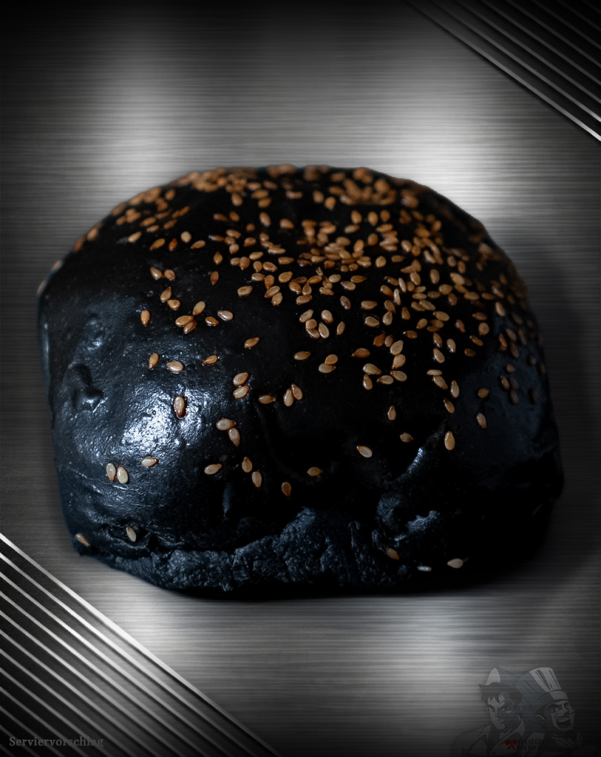Bekabuns Black Burger Buns Gourmet Bekabuns Black Burger Buns Gourmet Brioche-Brötchen schwarz