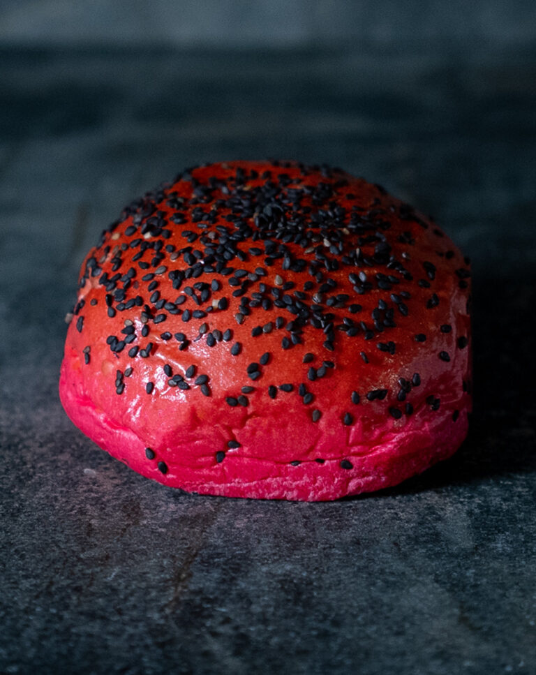 BEKABUNS No7 rote Burger Buns Brioche-Style für BBQ & Burger von Fleischer und der Koch