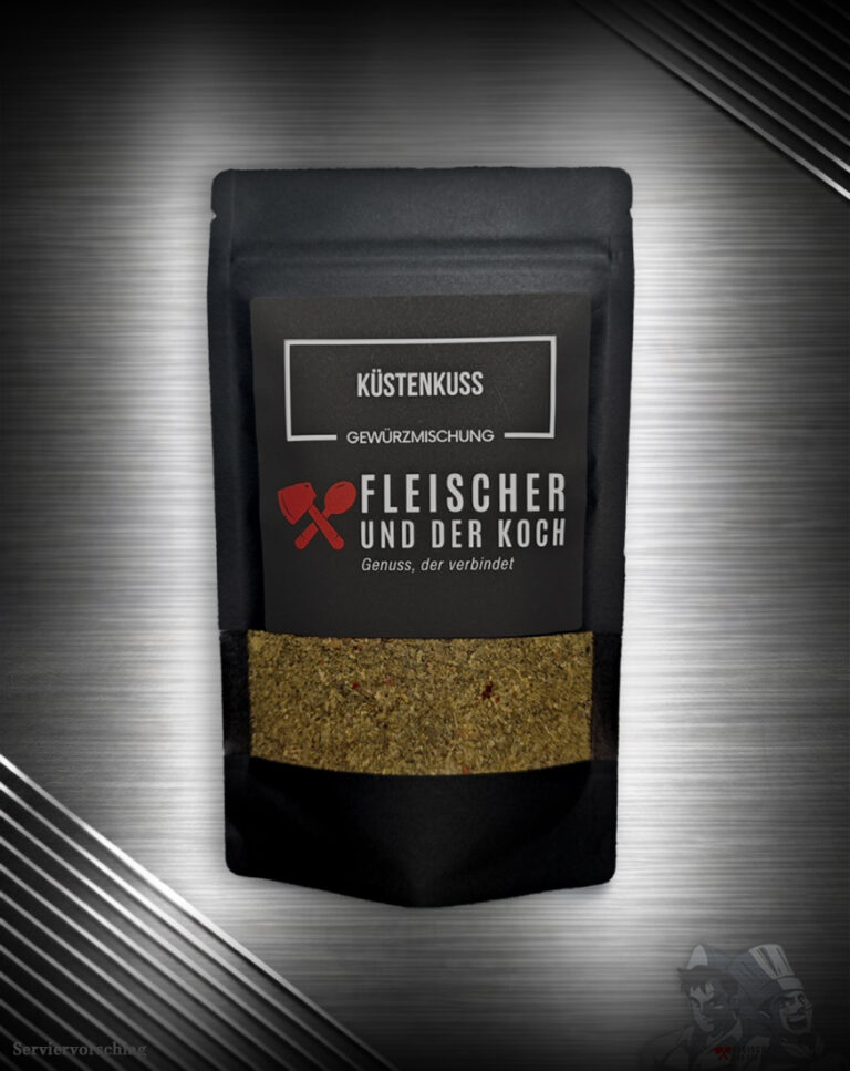 Küstenkuss – Fisch & Meeresfrüchte Gewürzmischung in einer Schale, für Meeresfrüchte und Fisch wie Lachs und Garnelen.