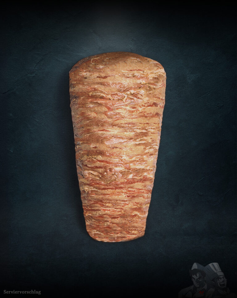 Kalbs Döner Spieß aus regionalem Kalbfleisch, handgeschichtet und fein nach Berliner Art gewürzt