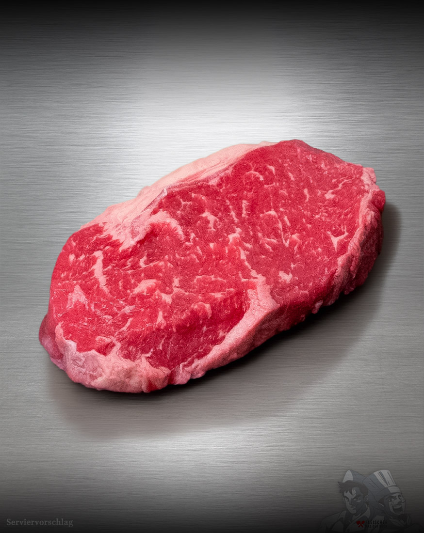 Rumpsteak Argentinien Black Angus Big Deal Rumpsteak Argentinien vom Black-Angus-Rind roh, mit Fettrand