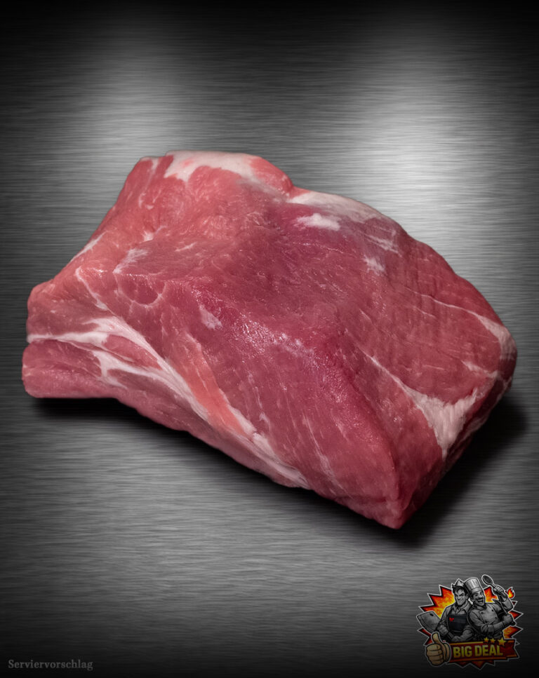 Regionaler Duroc Schweinenacken ohne Knochen – Big-Deal-Pack saftig marmoriert