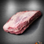 US Beef Short Ribs Cedar River Farms – Big-Deal-Pack. Beef Short Ribs – premium us-beef rohprodukt auf steinplatte im Big Deal