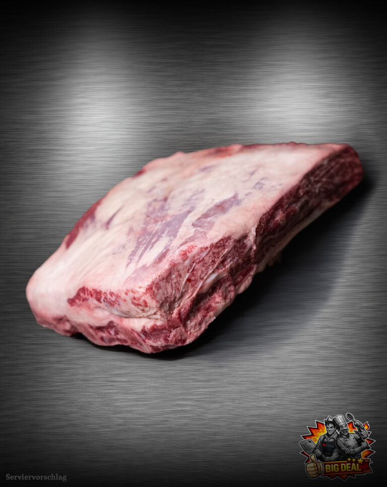 US Beef Short Ribs Cedar River Farms – Big-Deal-Pack. Beef Short Ribs – premium us-beef rohprodukt auf steinplatte im Big Deal