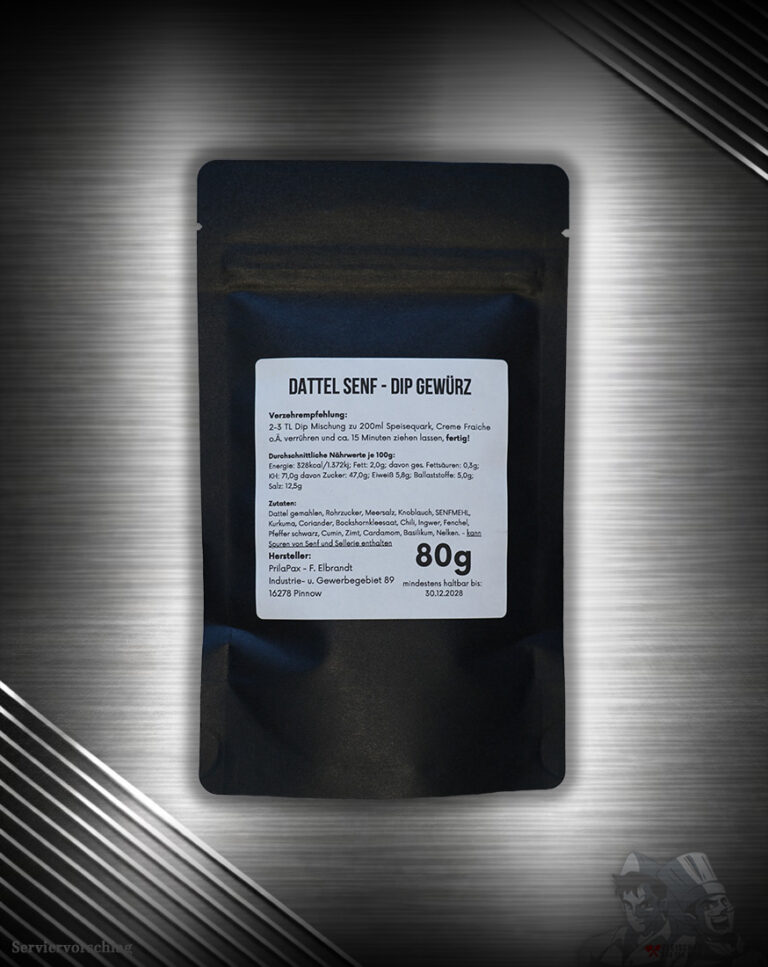 Dattel Senf Dip – Orientalische Süße trifft würzige Schärfe - Zutatenliste