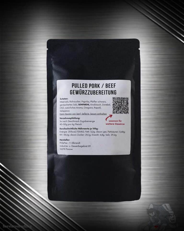 FuK Zupf und Zauber Pulled Pork Rub für Schweinefleisch, BBQ und Smoker