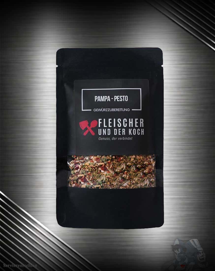 Pampa-Pesto-Gewürz3 FuK Pampa-Pesto Chimichurri Gewürzmischung für Steaks, Fleisch und Grillgerichte