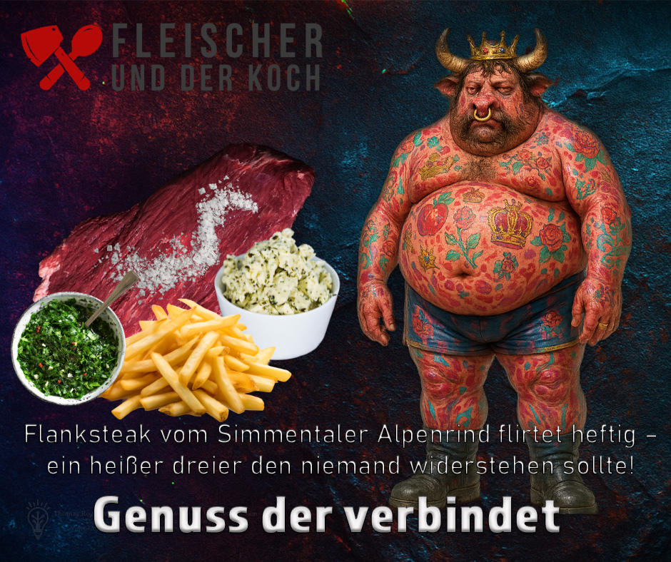 Flanksteak Rezept Deluxe vom Grill mit Chimichurri & Kräuterbutter