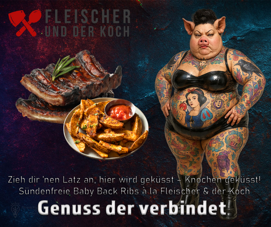 Baby Back Ribs mit Magic Dust Rub, Apfelsaft und Ahornsirup-Glasur