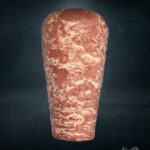 Handgeschichteter Yaprak Döner aus Kalbfleisch im Berliner Stil, blattdünn geschichtet