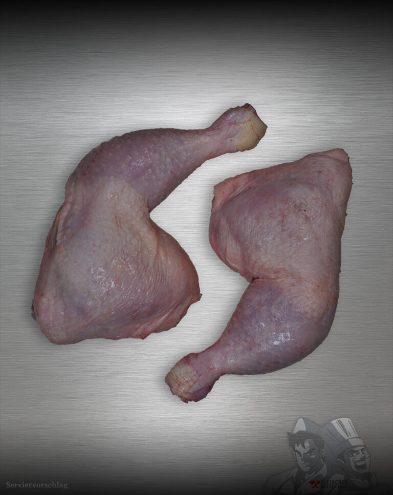 Hähnchenkeule aus Deutschland mit Haut und Knochen