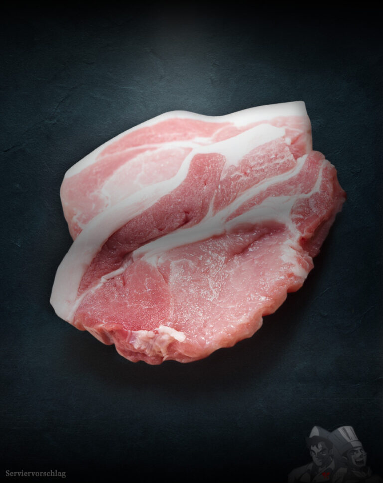 Kachelfleisch vom Duroc-Schwein – fein marmoriertes Spidersteak, regional, schockgefrostet