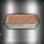 Fleischkäse klassisch aus Deutschland im Rohzustand auf hochwertigem Hintergrund