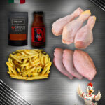 WM Team Mexico Bundle mit Chicken Wings, Drumsticks, Super Crunch Pommes, Chicken Rub und BBQ Sauce – perfekt für Fußball-WM.
