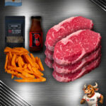 Team Argentinien Bundle mit Argentinisches Black Angus Rumpsteak & Süßkartoffel-Pommes