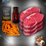 Team Argentinien Bundle mit Argentinisches Black Angus Rumpsteak & Süßkartoffel-Pommes