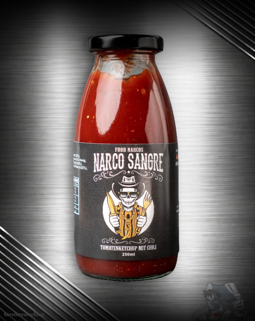 Food-Narco-Chili-Ketchup-Narco-Sangre Food Narco Chili Ketchup Narco Sangre mit Chipotle und Carolina Reaper