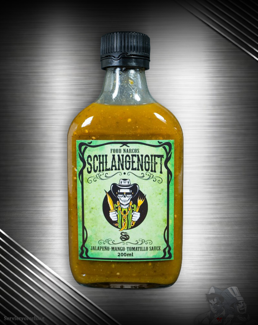 Food Narco Grüne Chili Sauce Schlangengift Food Narco Grüne Chili Sauce Schlangengift mit Jalapeños und Tomatillos