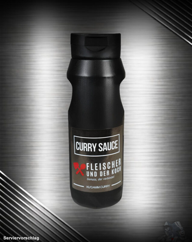 Ku'Damm Curry Sauce, fruchtig-würzige Currysauce mit aromatischer Currynote. Ideal für Currywurst, Bratwurst, Pommes, Burger und Gegrilltes.
