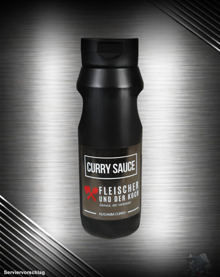 Ku'Damm Curry Sauce, fruchtig-würzige Currysauce mit aromatischer Currynote. Ideal für Currywurst, Bratwurst, Pommes, Burger und Gegrilltes.