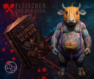 Halloween Snacks und gruseliges Fingerfood mit Mumien-Würstchen und Monster-Pizzen