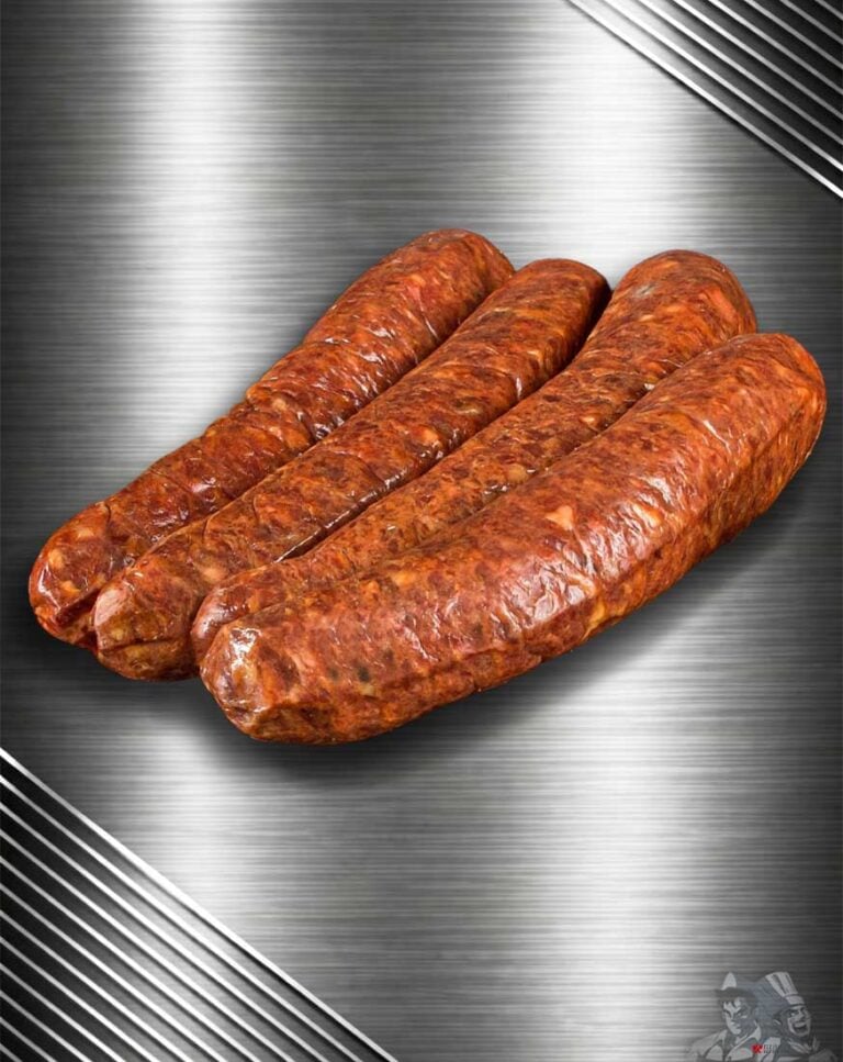 Grobe Wildknacker aus deutschem Wildfleisch mit Wildschwein, Reh und Hirsch